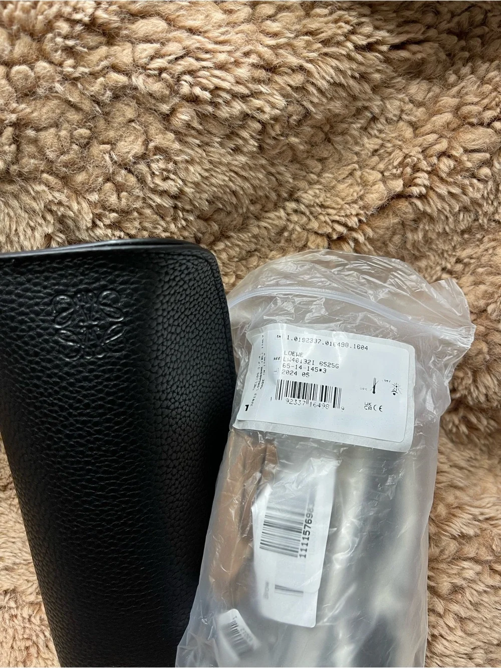 White Designer Loewe  Sunglasses with Gold Accent